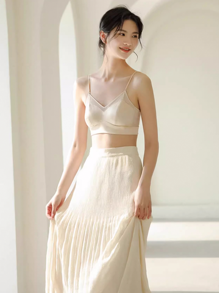 【ノンワイヤー】ムレにくいシルク通気ブラ