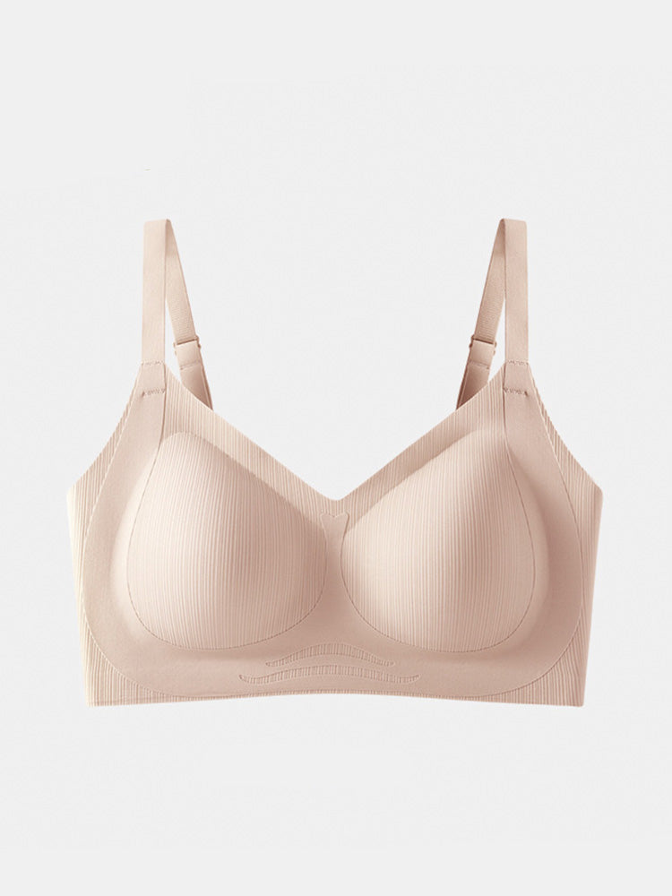 【ノンワイヤー】無縫製 蒸れにくく シームレス ブラ