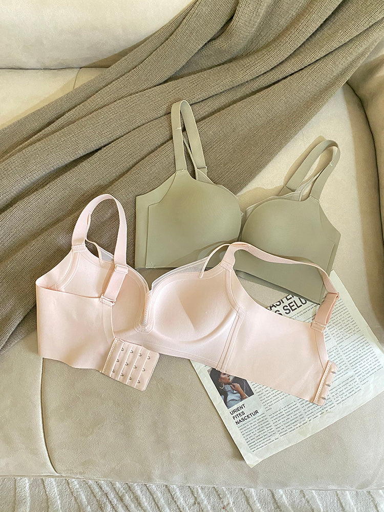 【在庫処分】メッシュ重ね プッシュアップブラ