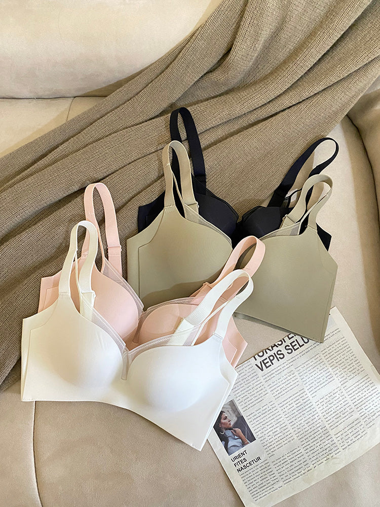 【在庫処分】メッシュ重ね プッシュアップブラ