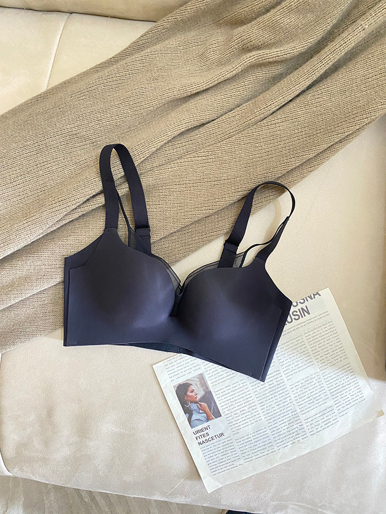 【在庫処分】メッシュ重ね プッシュアップブラ