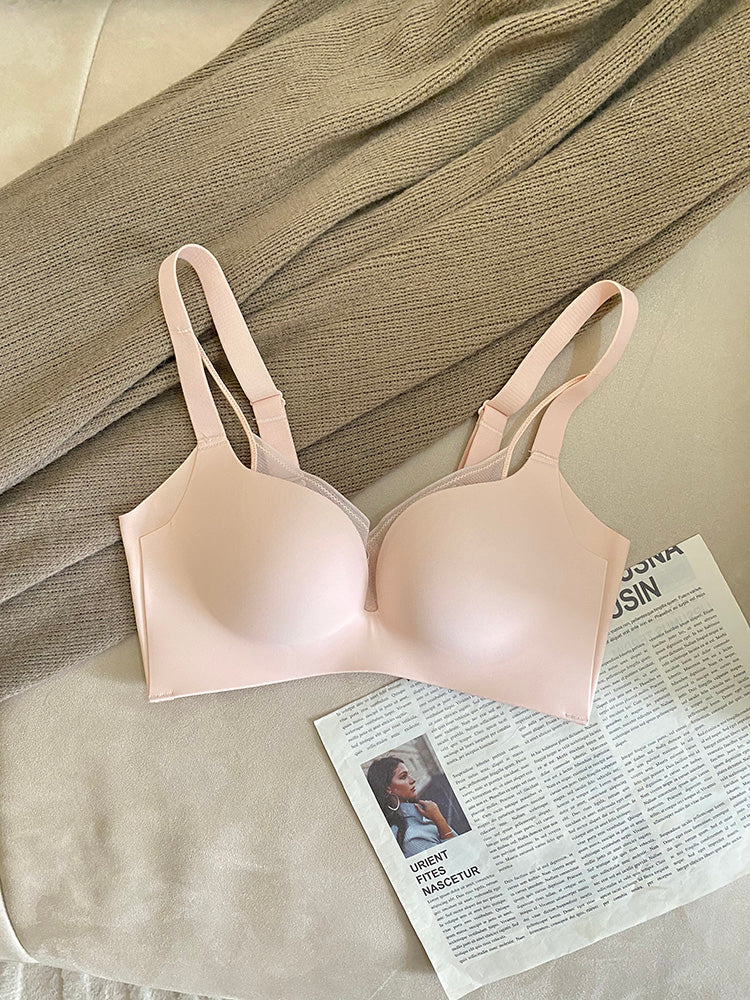 【在庫処分】メッシュ重ね プッシュアップブラ