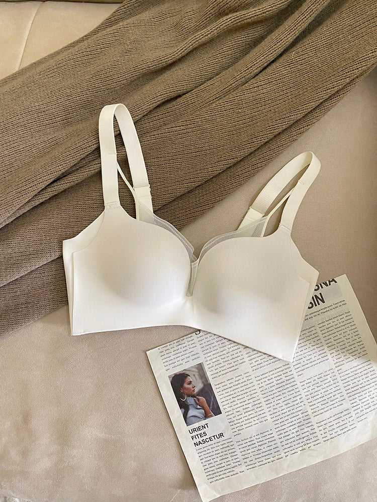 【在庫処分】メッシュ重ね プッシュアップブラ