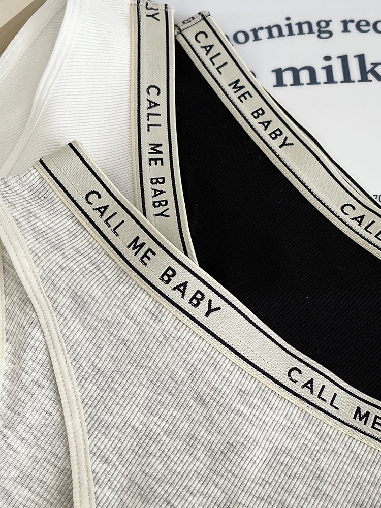 ウエストゴム英字ロゴ入り カジュアルショーツ