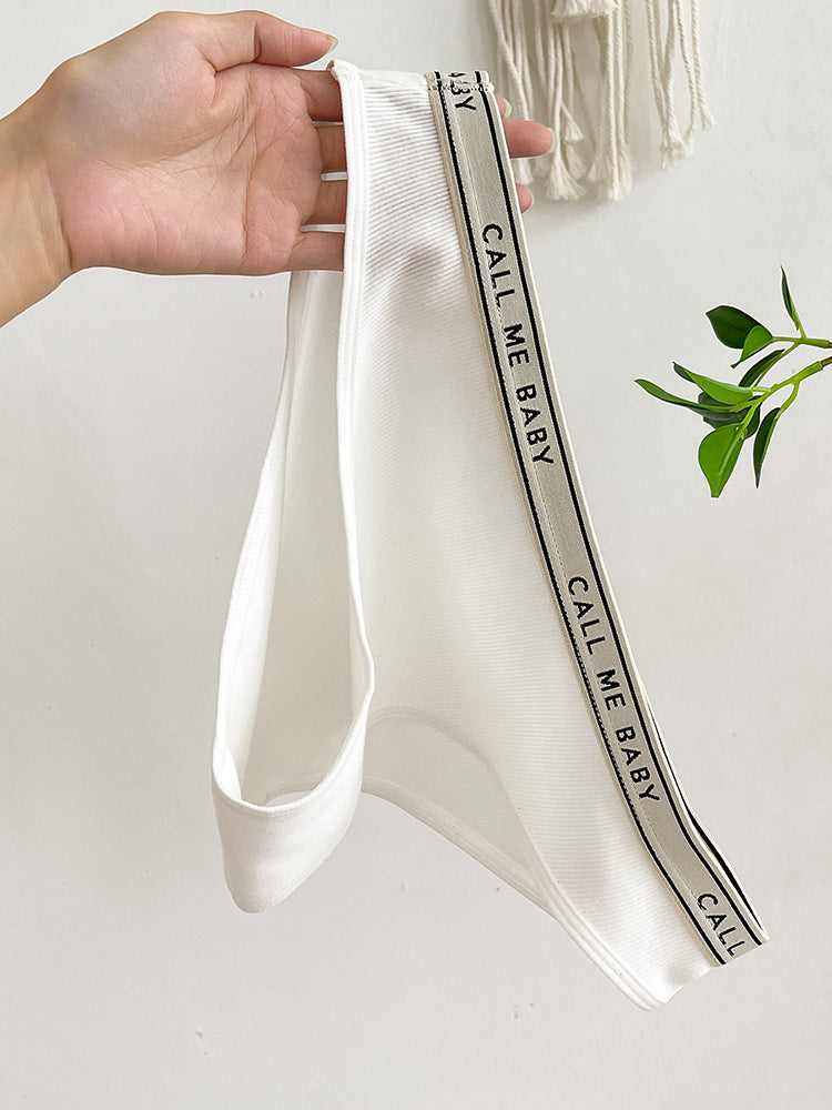 ウエストゴム英字ロゴ入り カジュアルショーツ