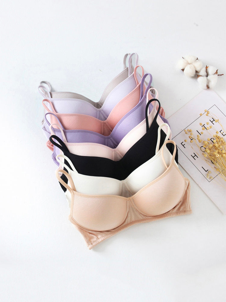 【ノンワイヤー】軽いつけごこち ノンワイヤーブラ 100%マルベリーシルク