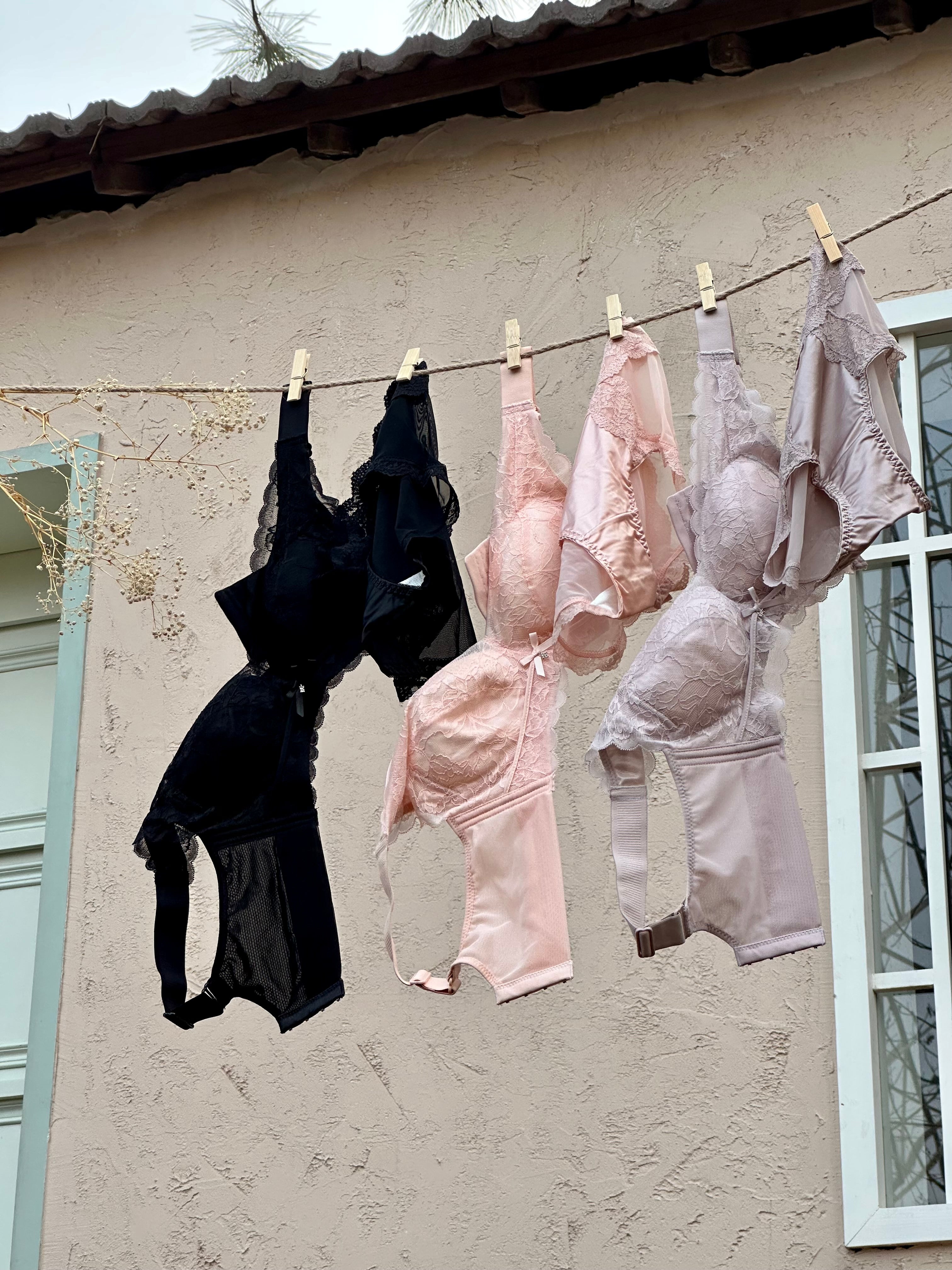 【ノンワイヤー】アンダー75‐105まで 総レース エアリー 小さく見せるブラ ノンワイヤー