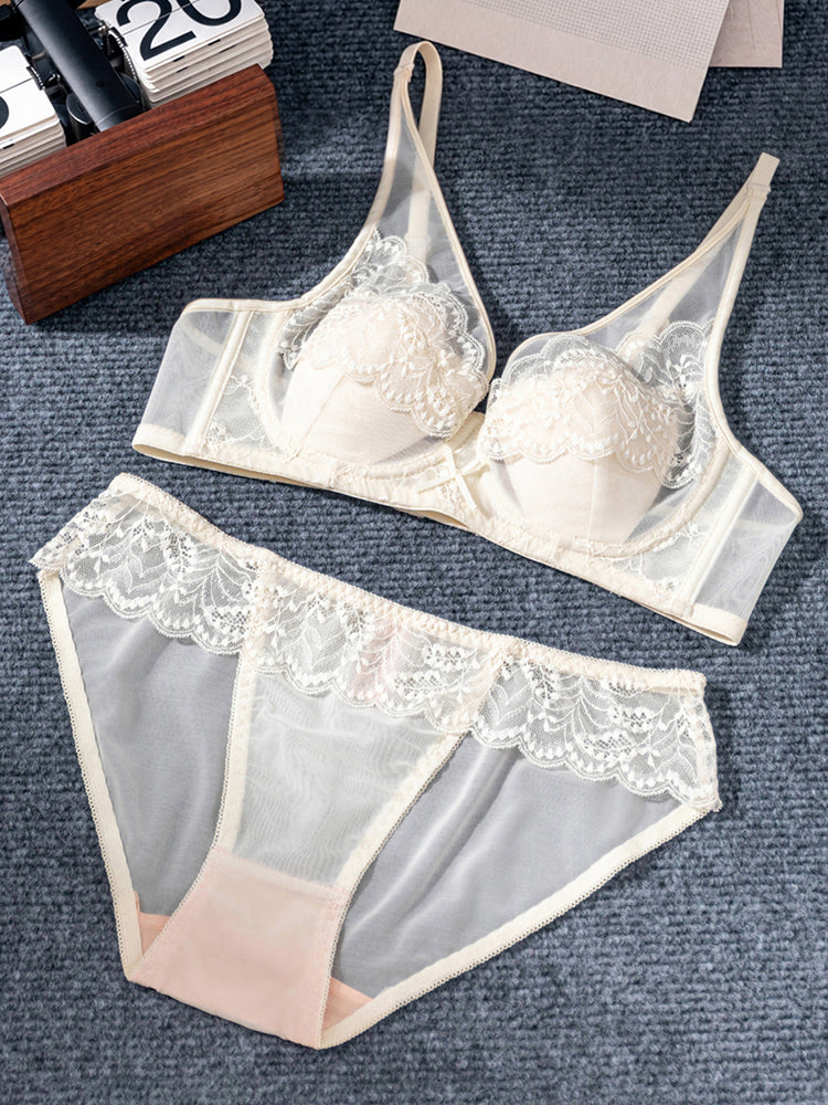 【Airy Series】ムレにくい総レースブラ&ショーツ