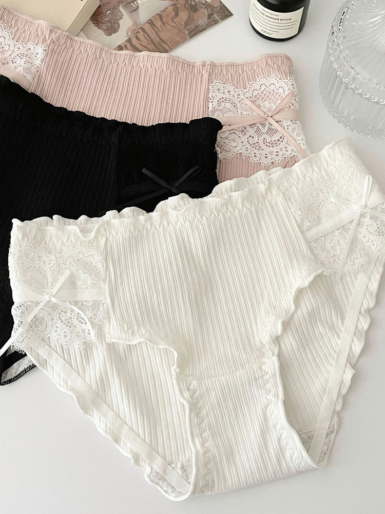 コットン サイドレース設計 ショーツ単品