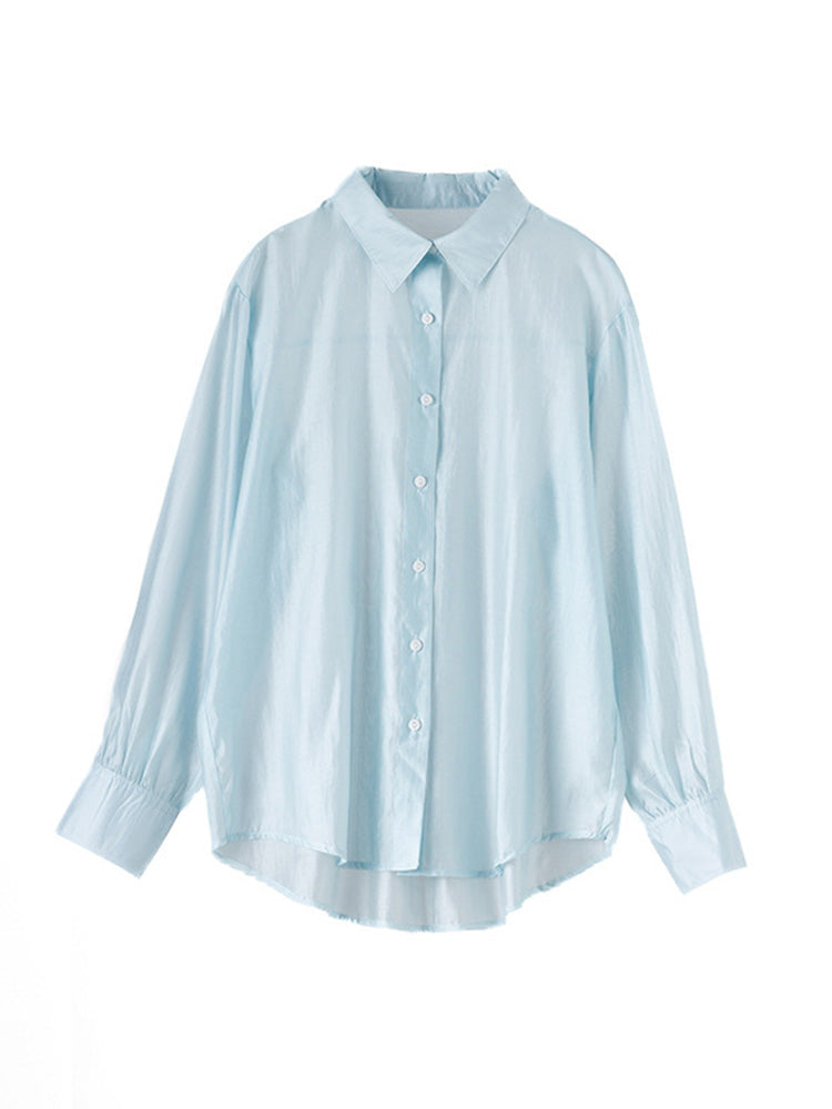 さらっとした素材感 蒸れないシアーシャツ