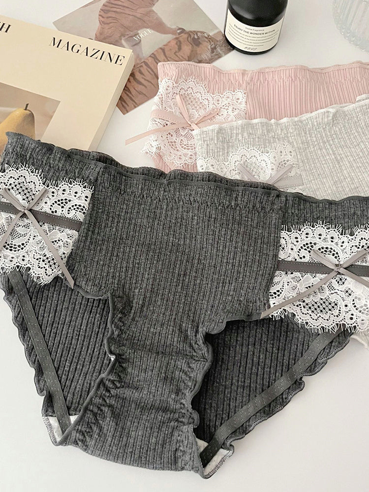 コットン サイドレース設計 ショーツ単品