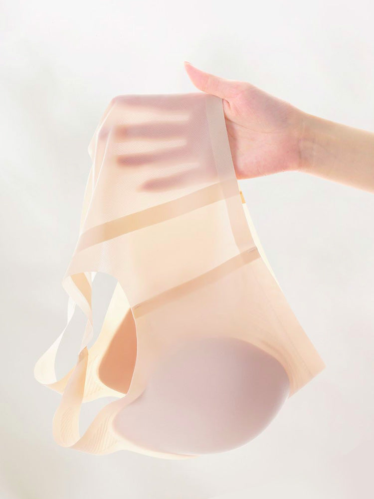 【在庫処分・ノンワイヤー】薄手接触冷感 完全無縫製 ノンワイヤーブラ