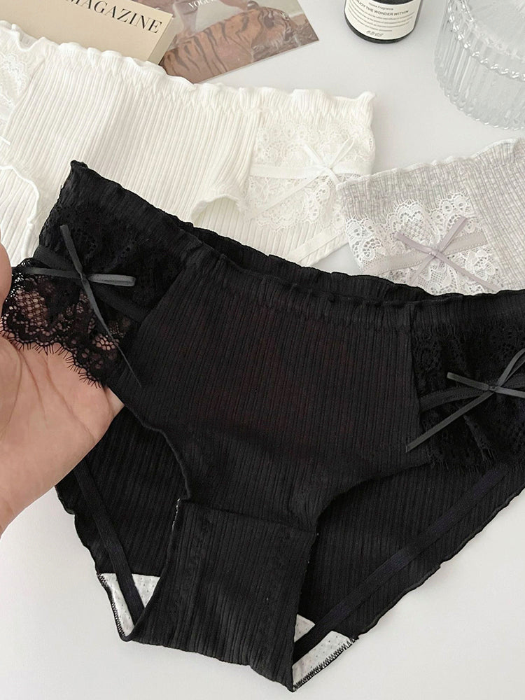 コットン サイドレース設計 ショーツ単品