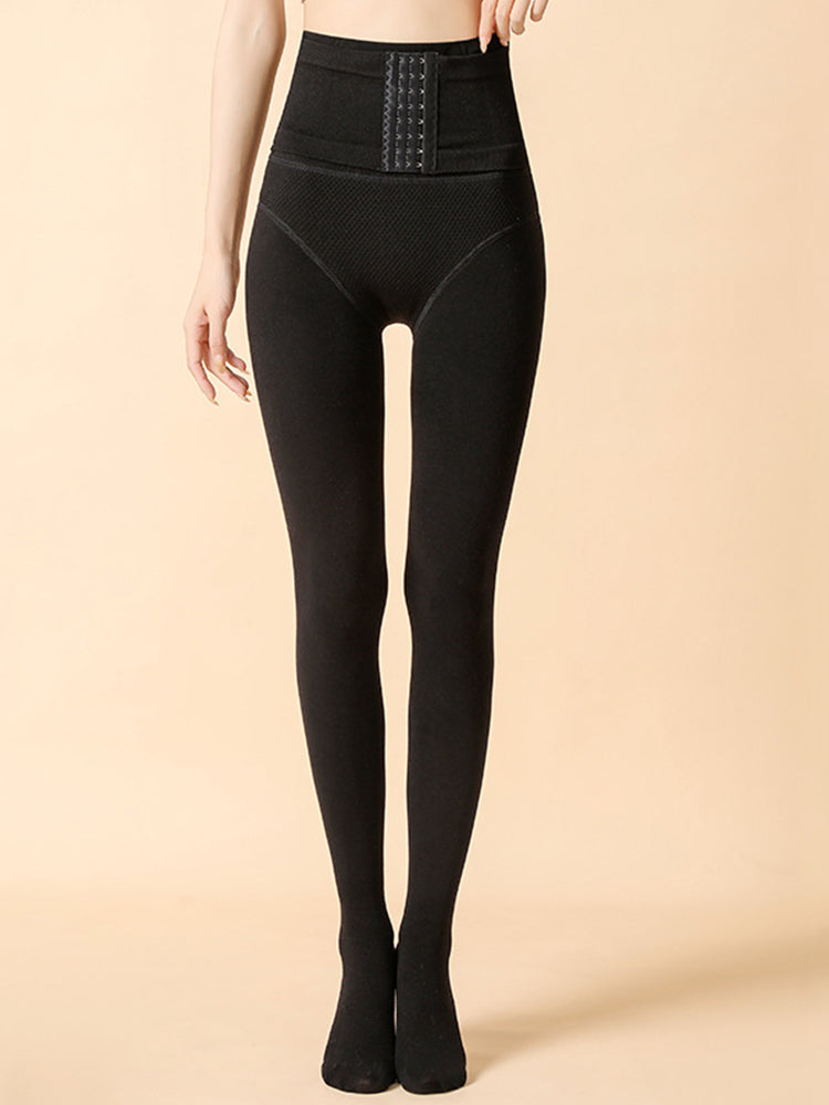 【在庫処分】厚さ選べる!あったかコルセット付き【裏起毛】やわ圧レギンス タイツ&トレンカ2種類