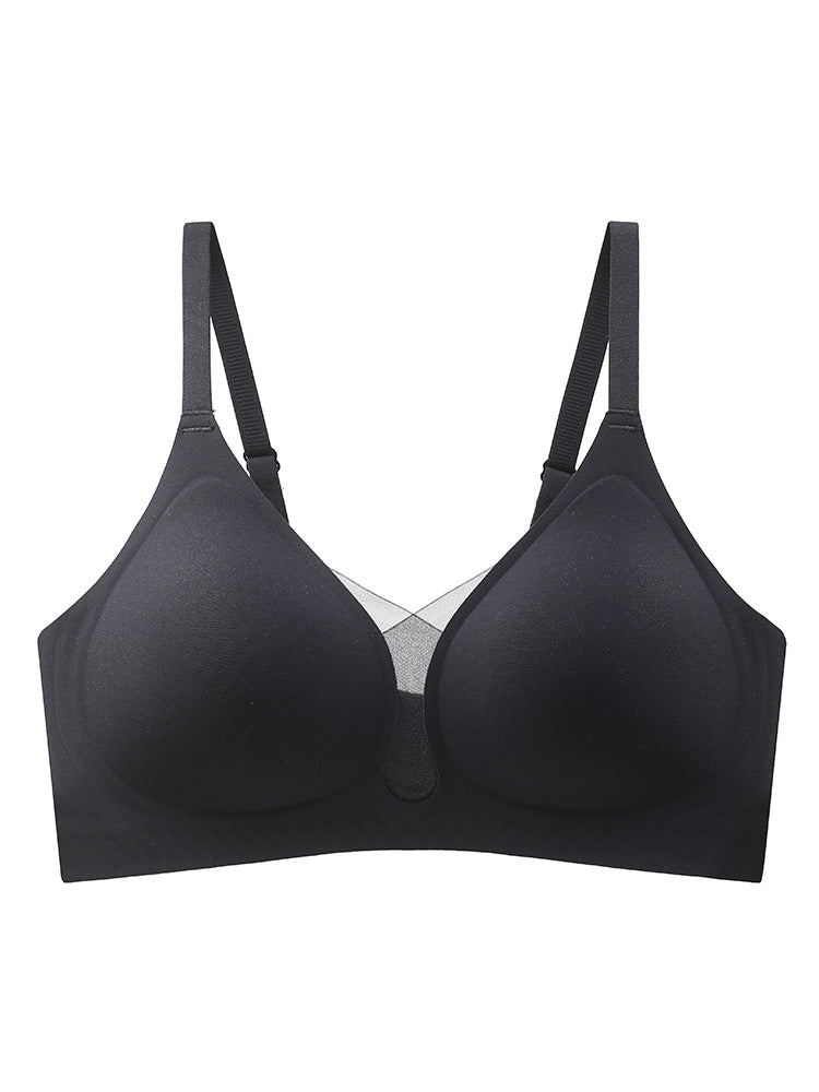 【在庫処分・ノンワイヤー】蒸れない通気ノンワイヤーブラジャー シームレス