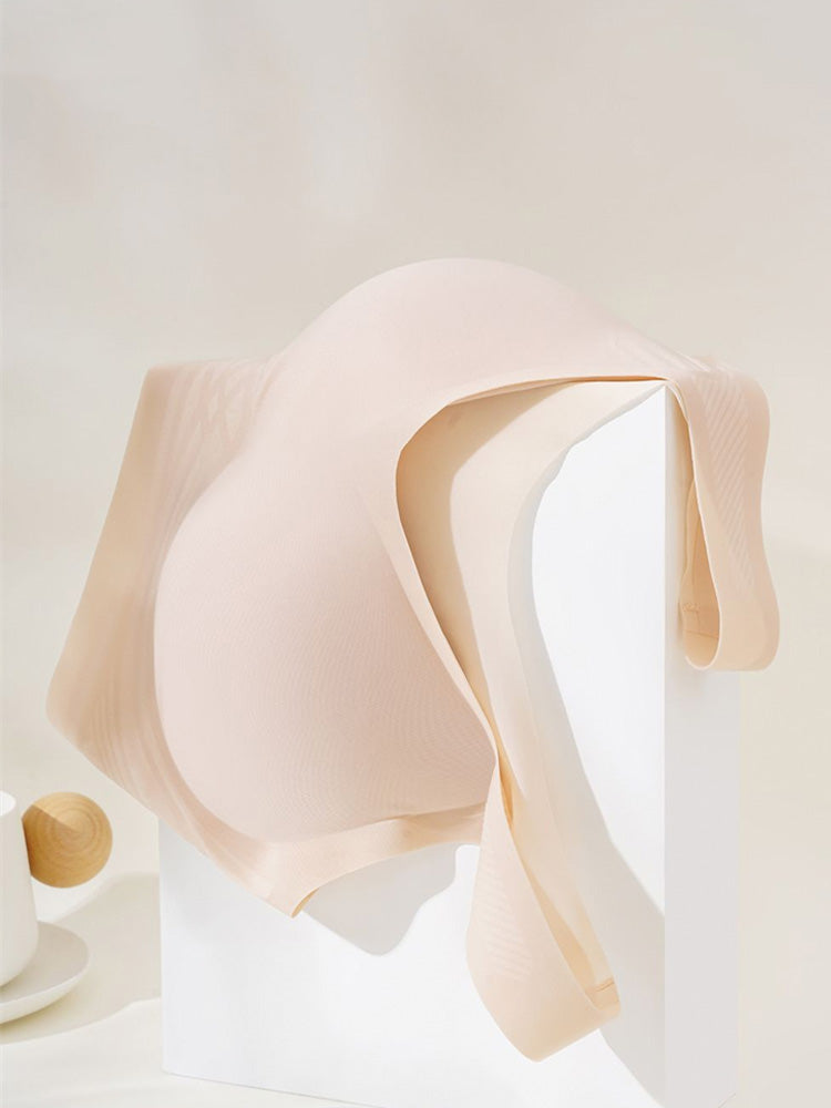 【在庫処分・ノンワイヤー】薄手接触冷感 完全無縫製 ノンワイヤーブラ