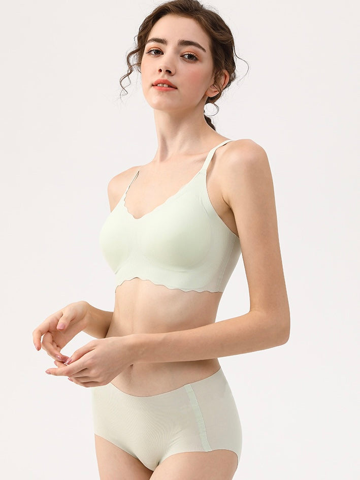 【ノンワイヤー】冷感 LYCRA®シームレス フリーサイズノンワイヤー ブラジャー