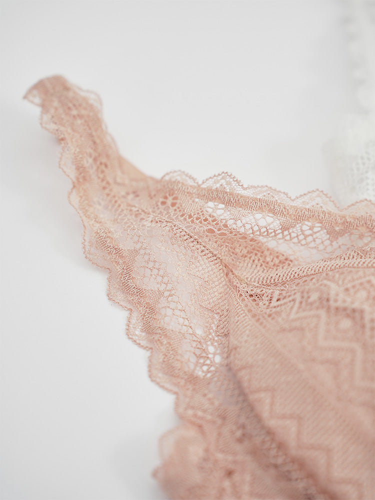 【ノンワイヤー】脇肉隠す 総レースノンワイヤーブラ