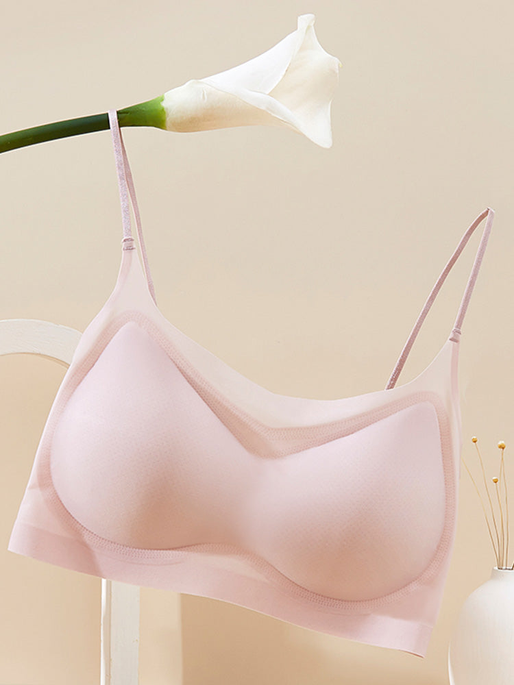 【ノンワイヤー】シームレス冷感通気ブラ