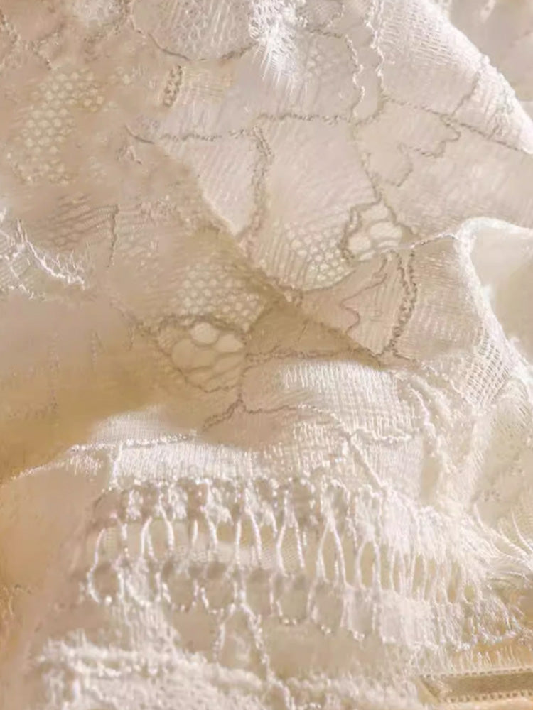 【在庫処分・エアリー】背中スッキリ 着やせブラ&ショーツセット