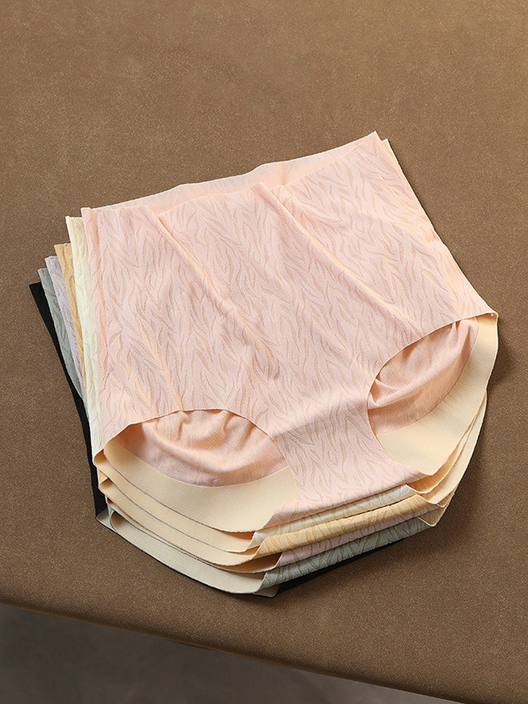 【在庫処分】ヒップアップ加工 ハイウェストシームレスショーツ はきこみ丈ふかめ