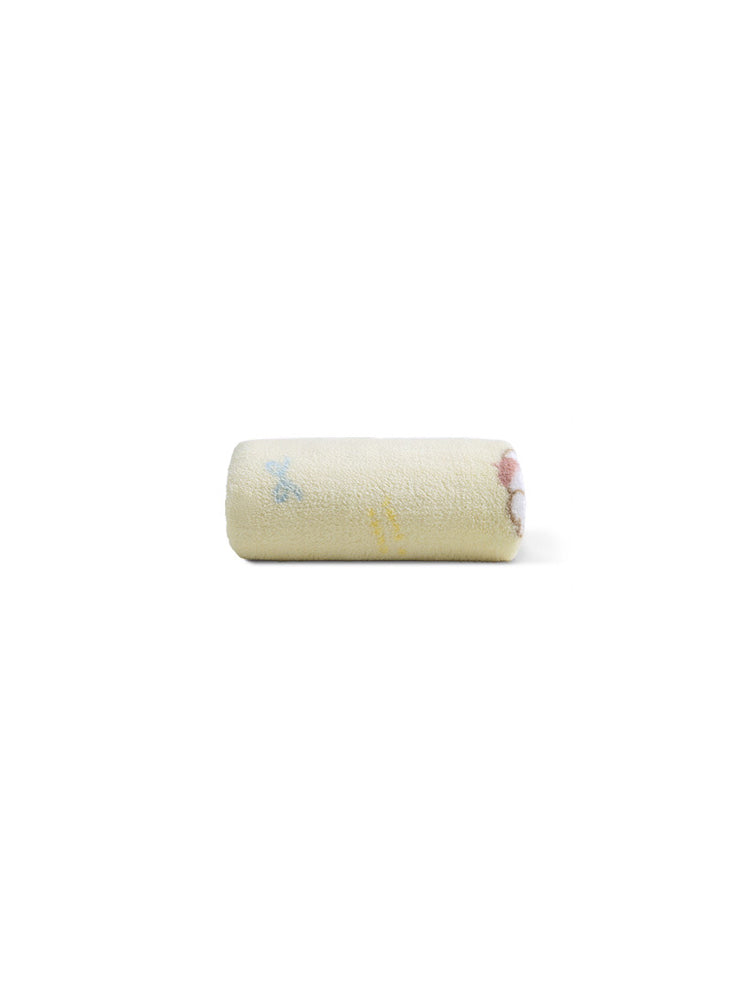 【もこもこ】 35*75cm スキンケア ループ付きタオル