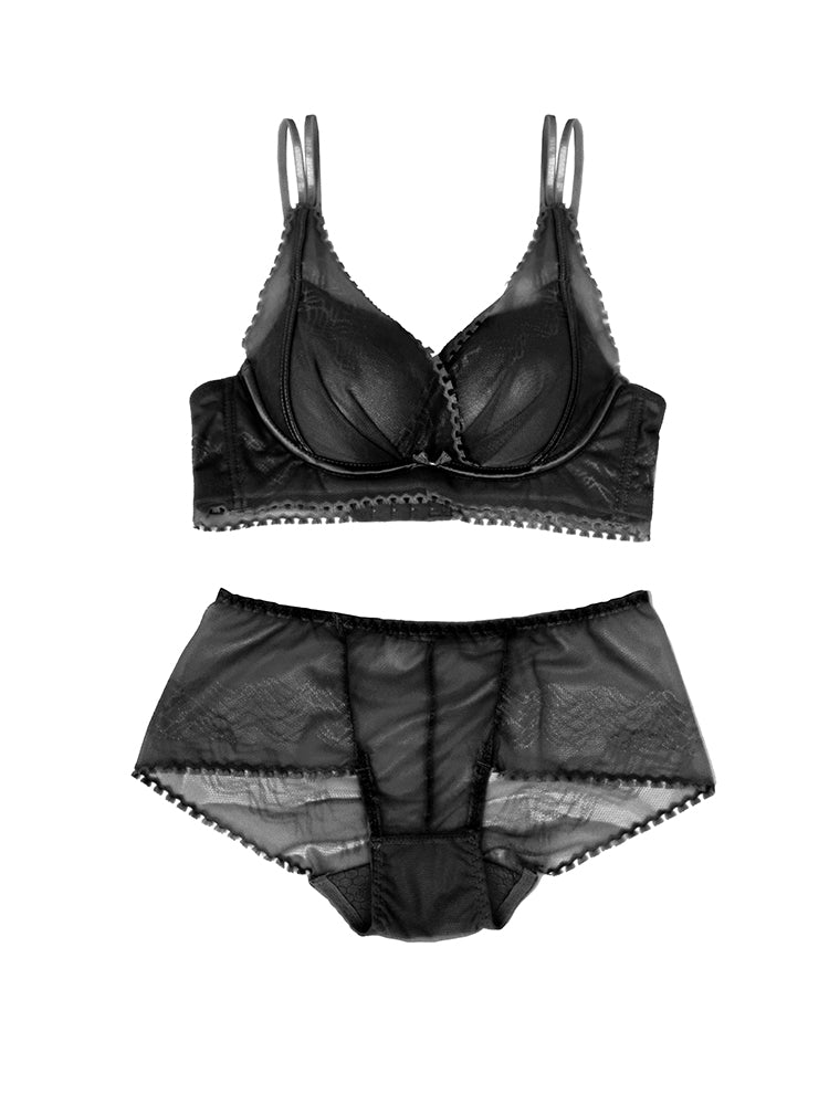 【ノンワイヤー盛れる】谷間メイク ブラ&ショーツセット