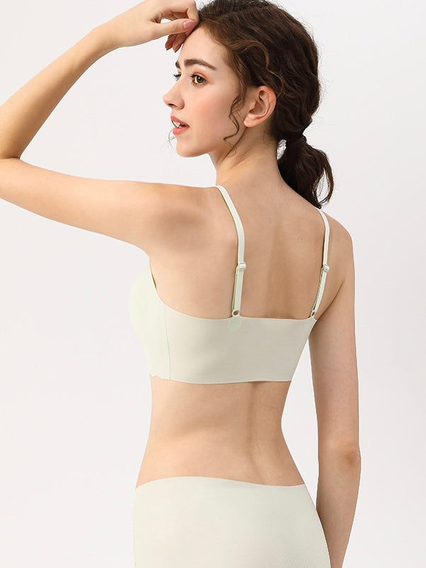 【ノンワイヤー】冷感 LYCRA®シームレス フリーサイズノンワイヤー ブラジャー