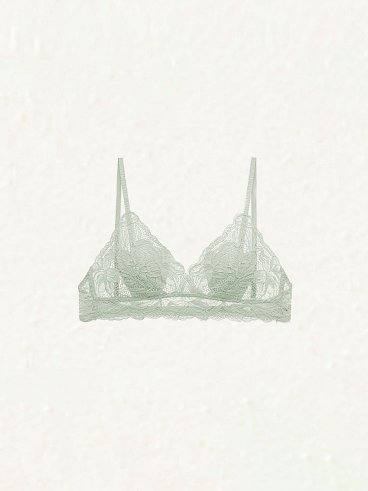 【ノンワイヤー】背中見世 総レース軽ブラ