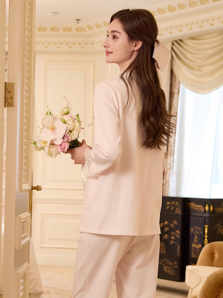 優しい肌触り レースパジャマ