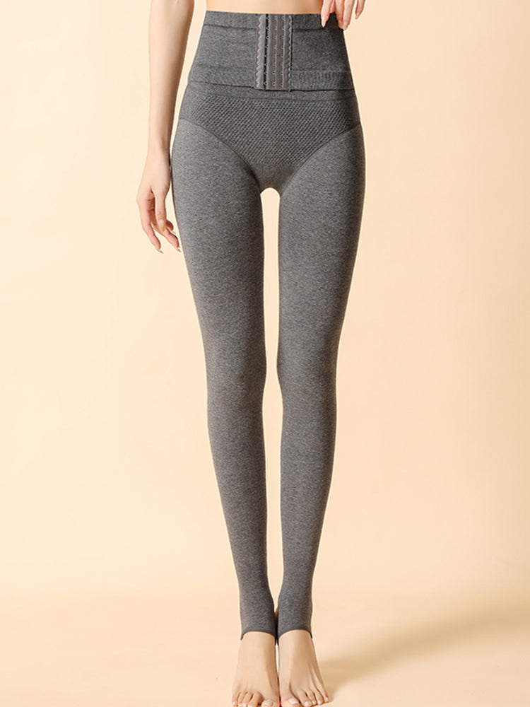 【在庫処分】厚さ選べる!あったかコルセット付き【裏起毛】やわ圧レギンス タイツ&トレンカ2種類