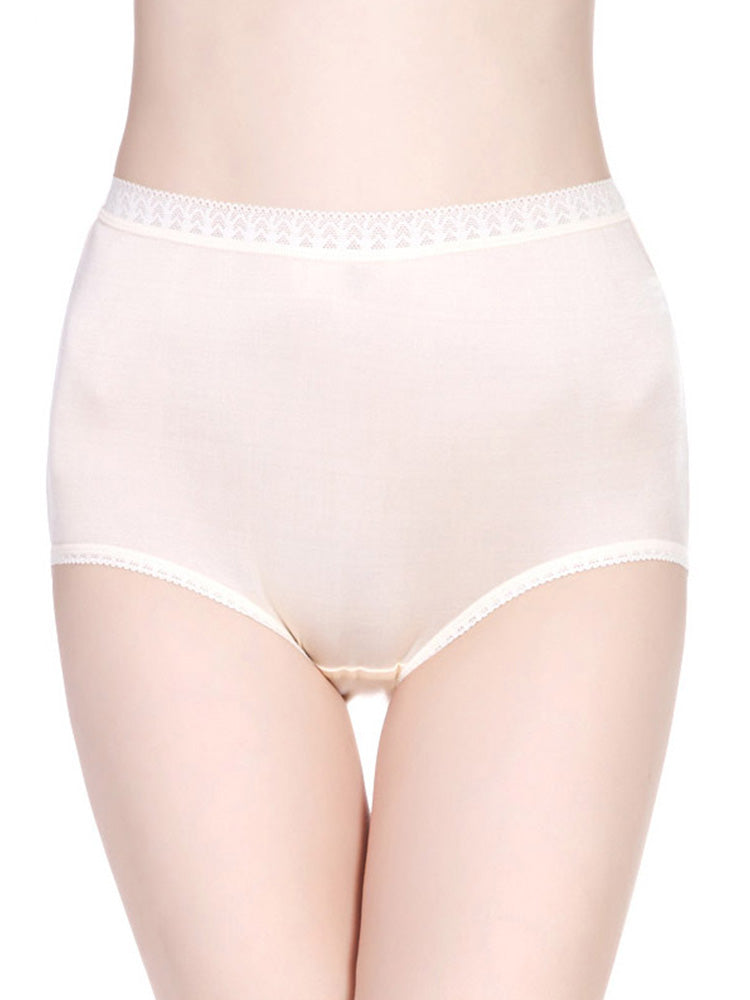 お腹を温めるハイウェストショーツ クロッチ100%マルベリーシルク