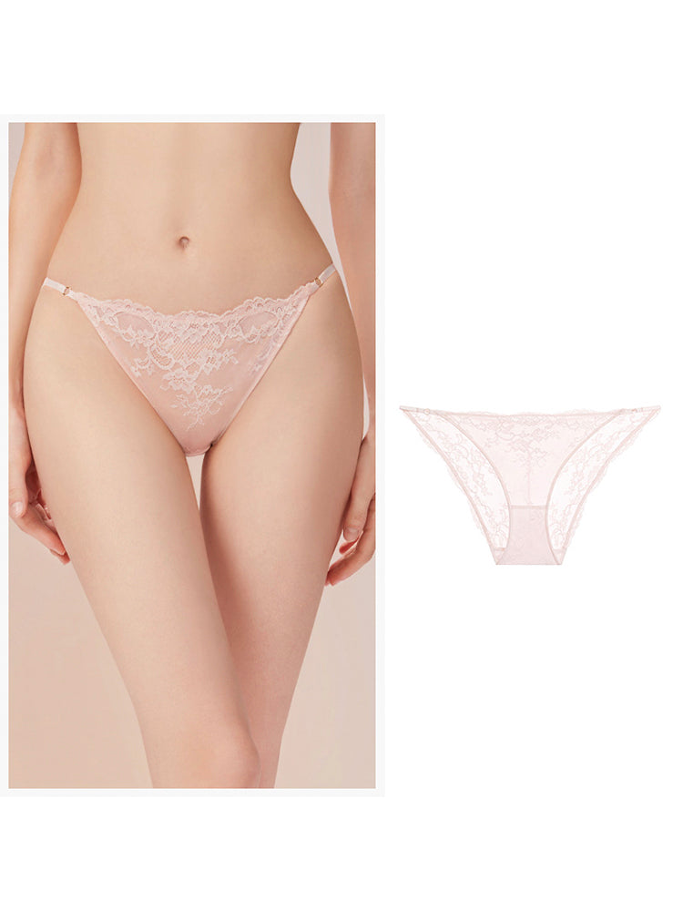 薄手カップ 総レースブラ ペアショーツ