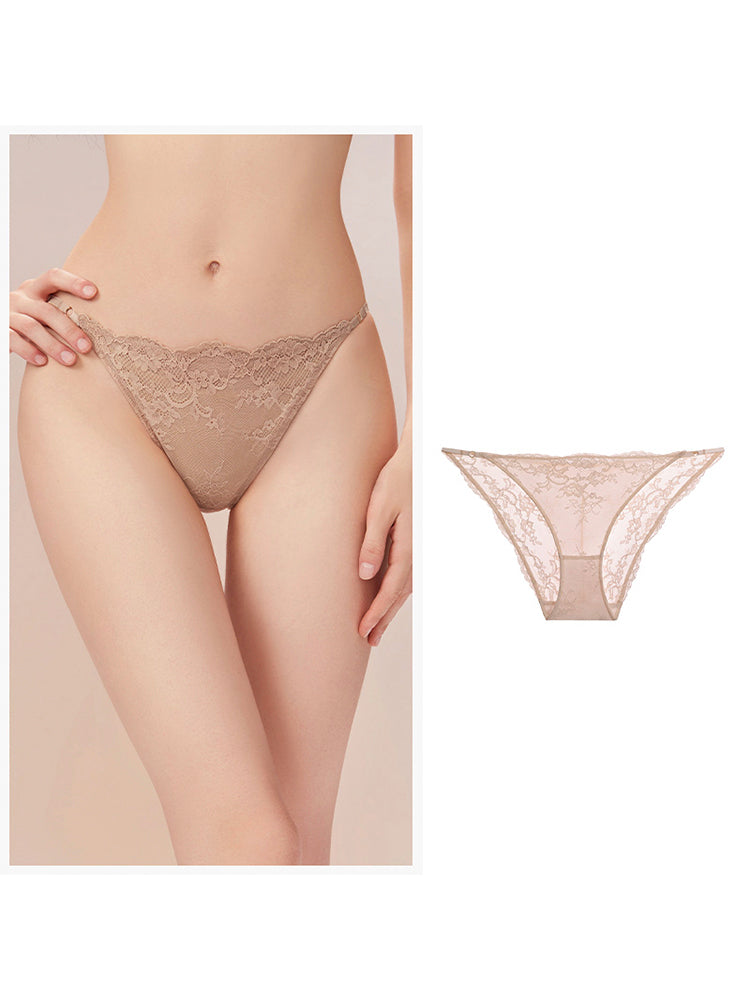 薄手カップ 総レースブラ ペアショーツ
