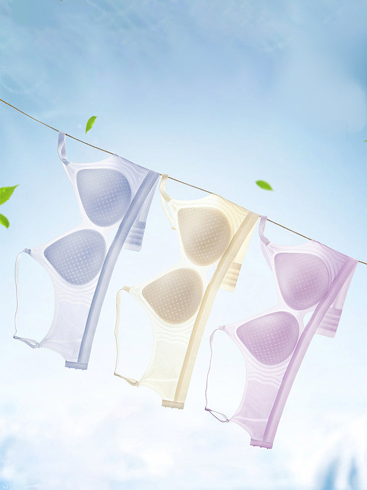 【在庫処分・ノンワイヤー】ムレにくい シームレスブラ