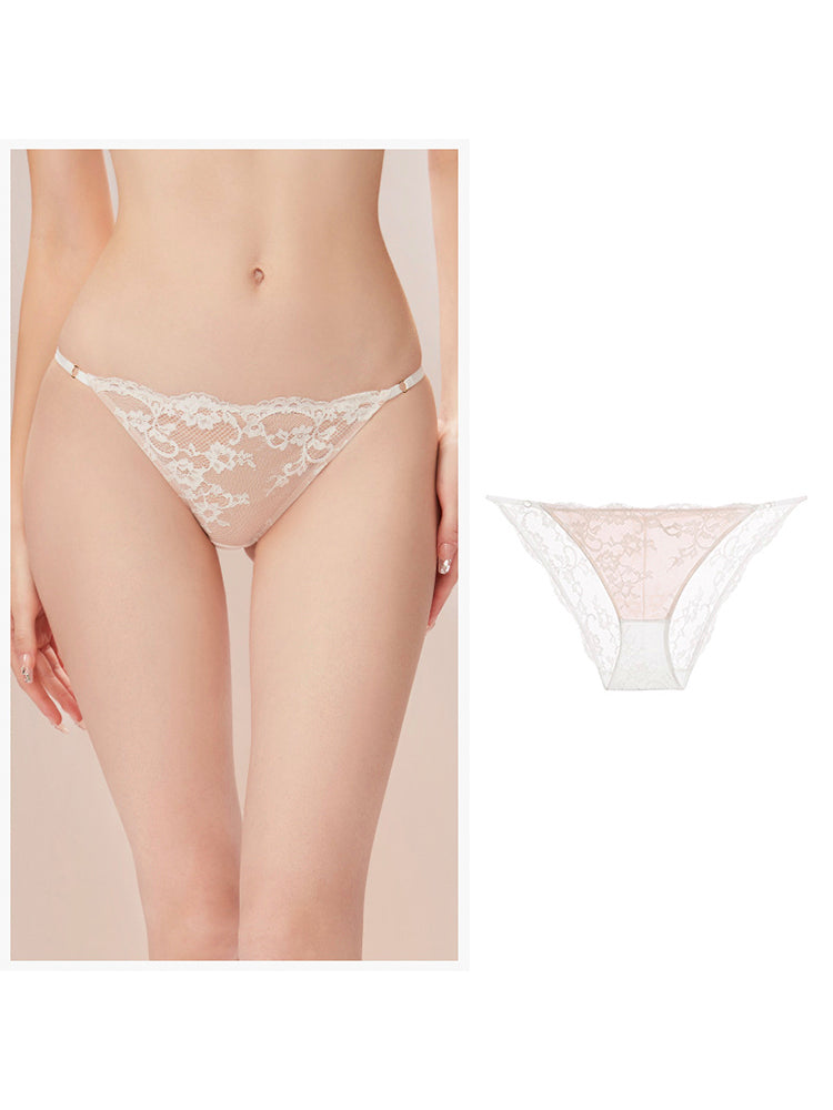 薄手カップ 総レースブラ ペアショーツ