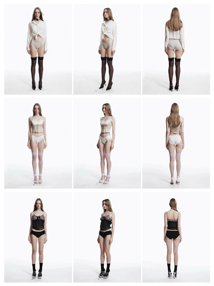 コットン サイドレース設計 ショーツ単品