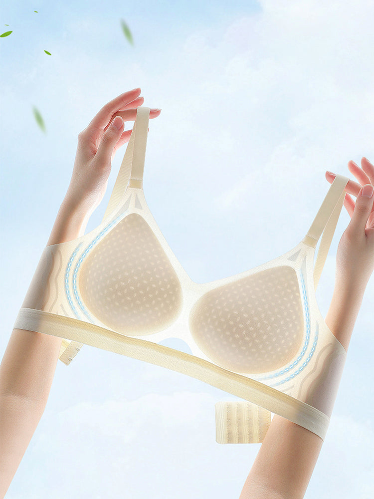 【在庫処分・ノンワイヤー】ムレにくい シームレスブラ