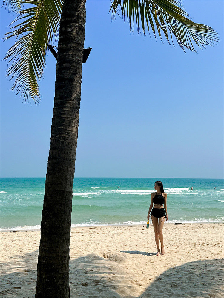 【ノンワイヤー】ホルダーネック 可愛くてセクシー ビキニ 上下セット