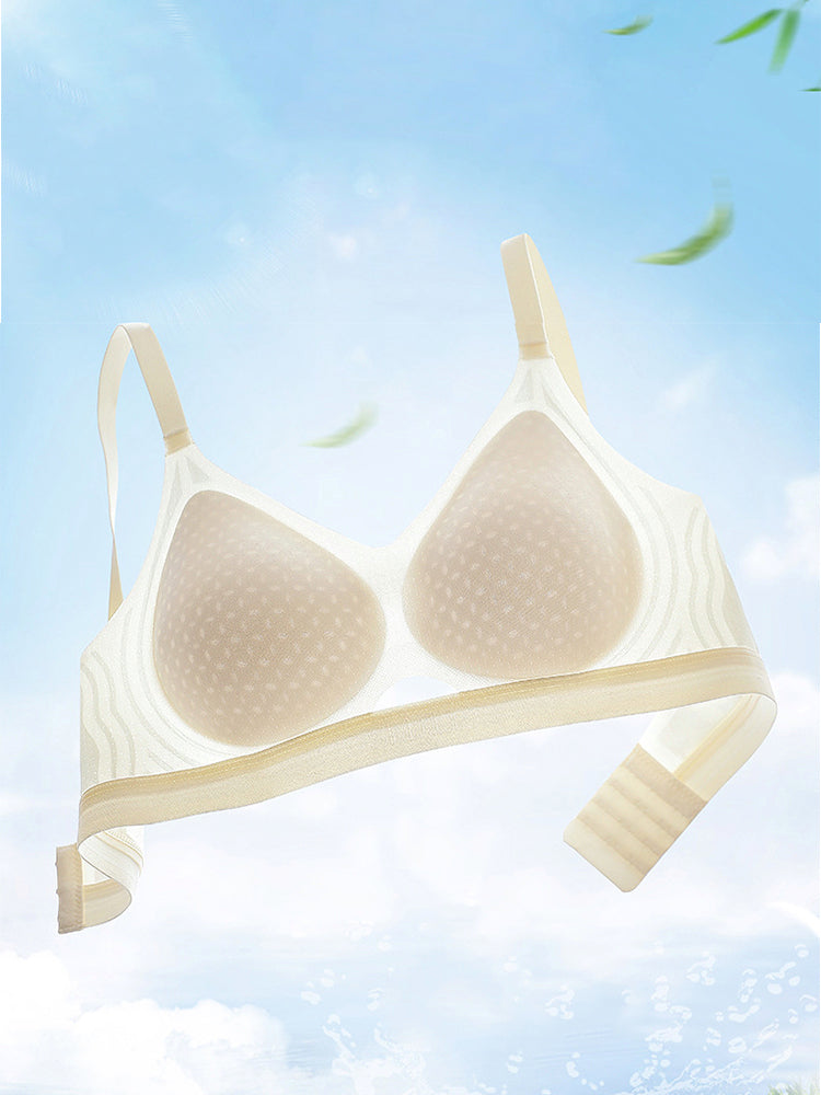 【在庫処分・ノンワイヤー】ムレにくい シームレスブラ