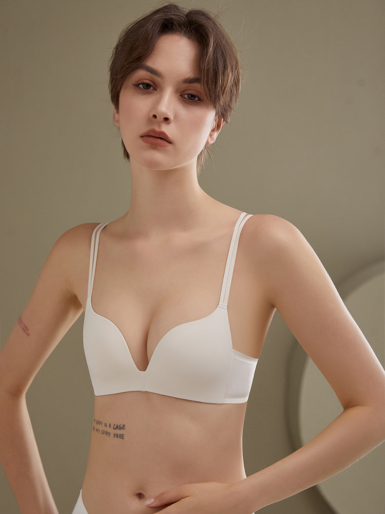 フレンチ風 三角カップ 小胸ブラジャー