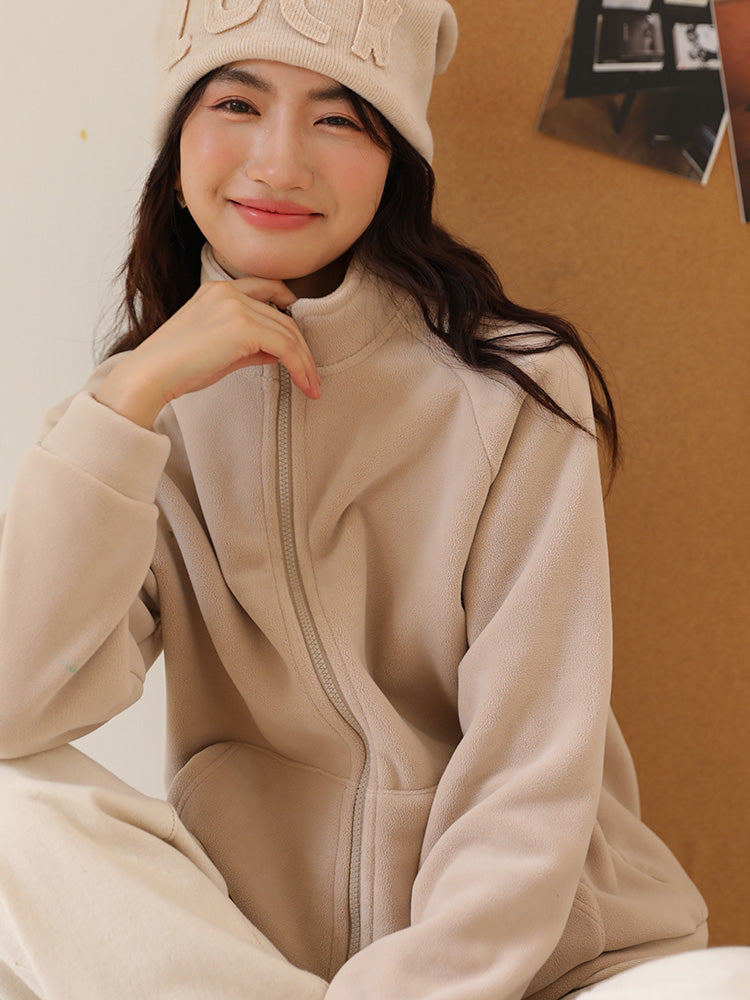 微起毛 ボアパーカ