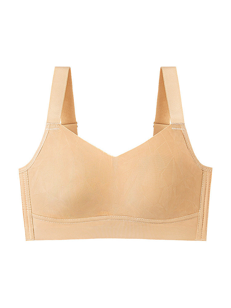 【在庫処分・ノンワイヤー】伸びる生地 ワイヤーレス小さく見せるブラ