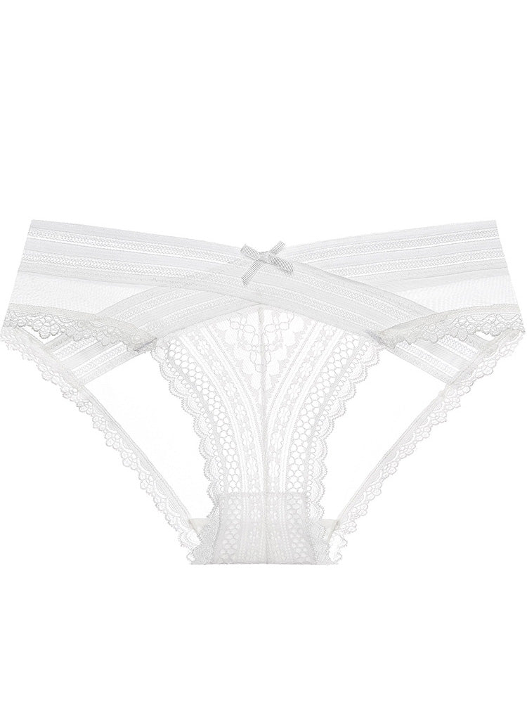 バックメッシュ構造レースショーツ