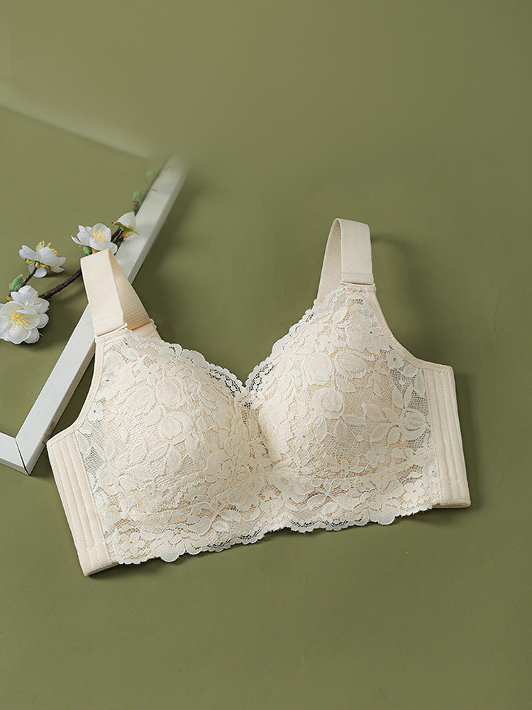 【在庫処分・ノンワイヤー】通気メッシュ構造カップ 小さく見えブラ