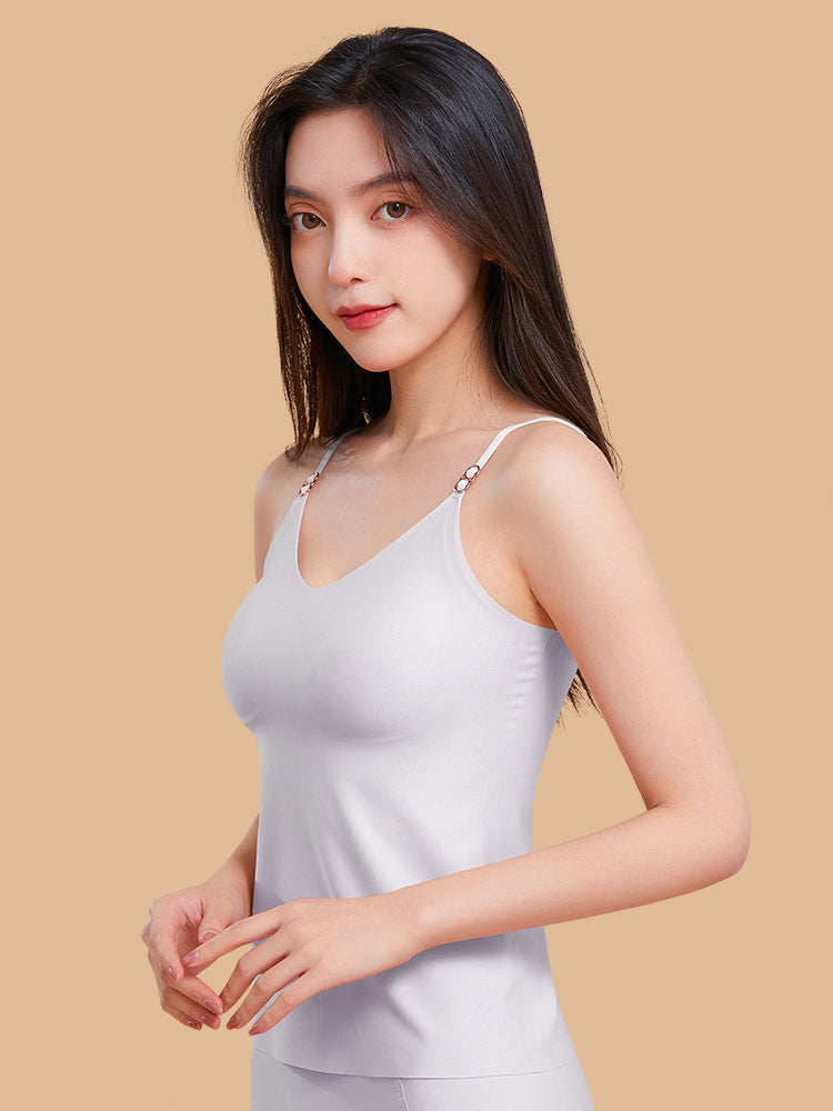 【ノンワイヤー】レギュラー 薄手パッド付きキャミソール