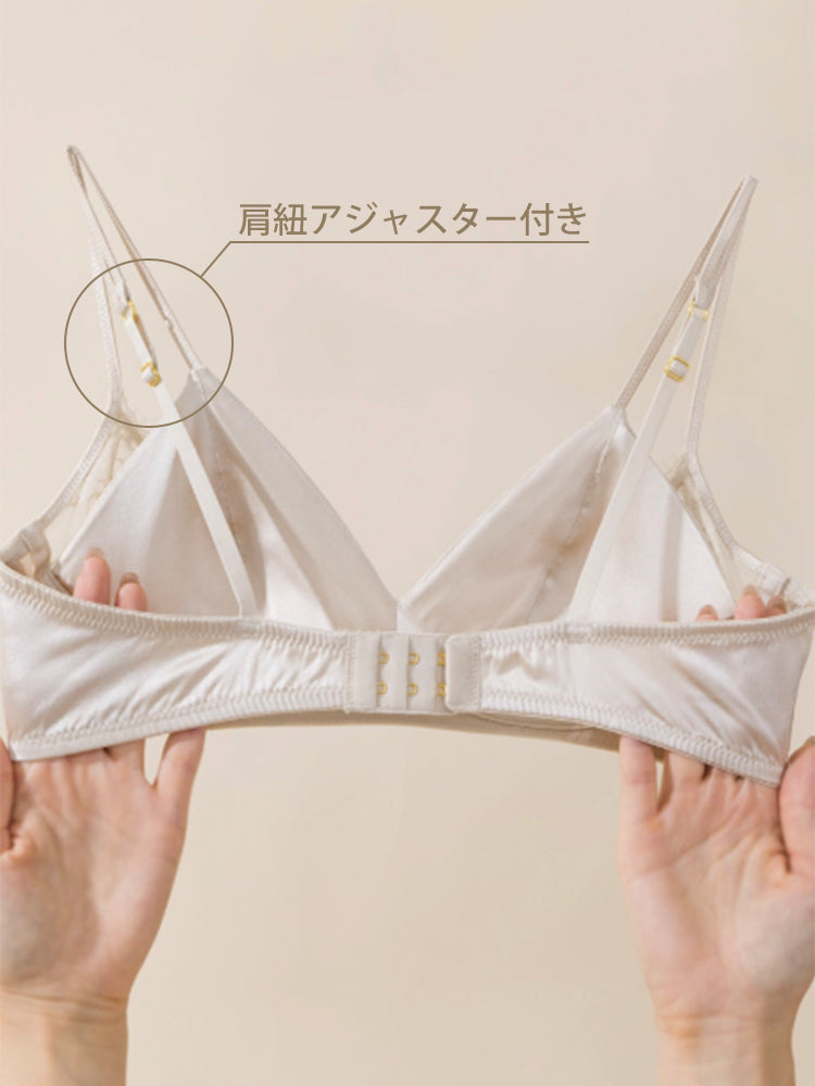 【Goddess Series】ノンワイヤー シルクブラジャー単品