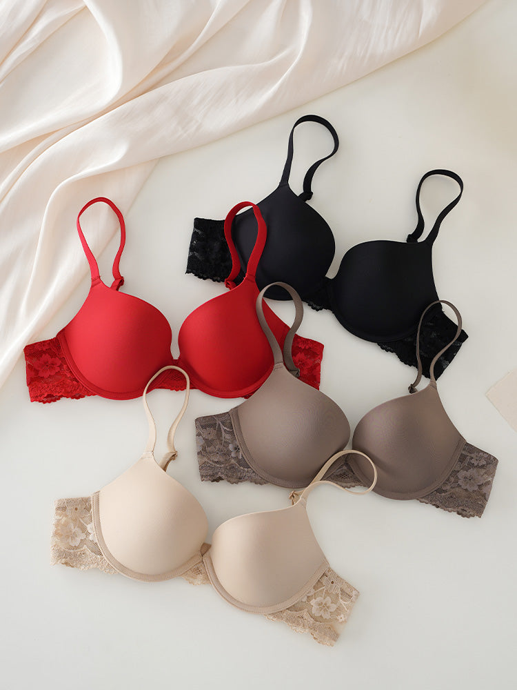 【ワイヤー入り】軽い!軽量シームレスカップブラセット