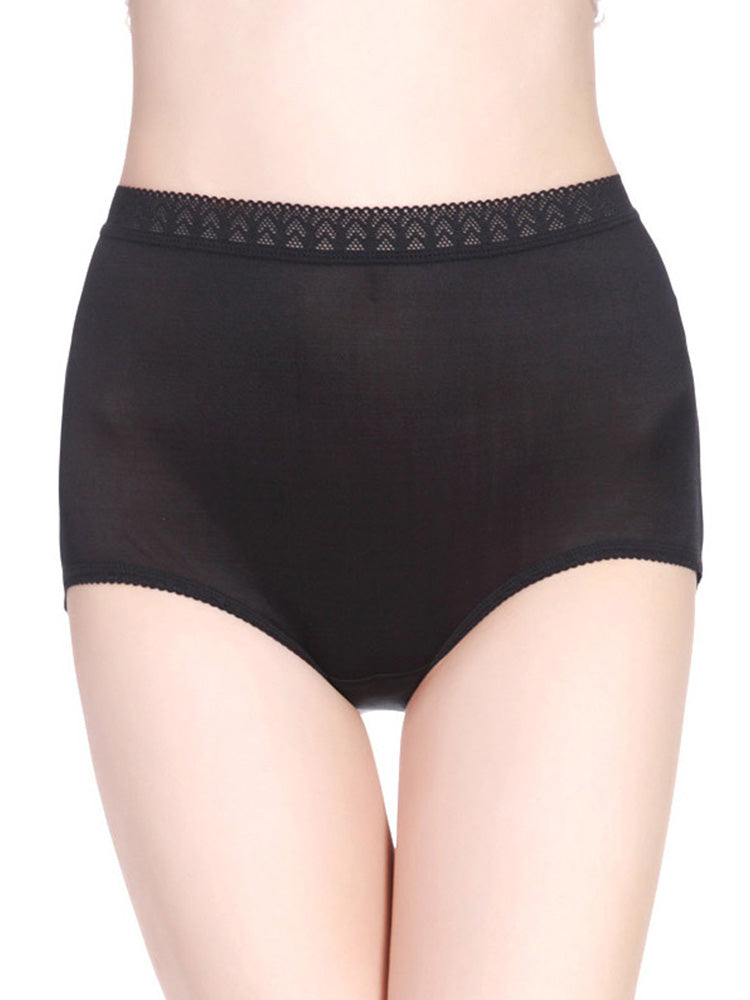 お腹を温めるハイウェストショーツ クロッチ100%マルベリーシルク