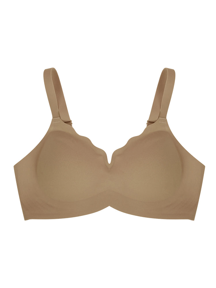 【在庫処分】シームレスブラ 一体型パッド取り外し可能